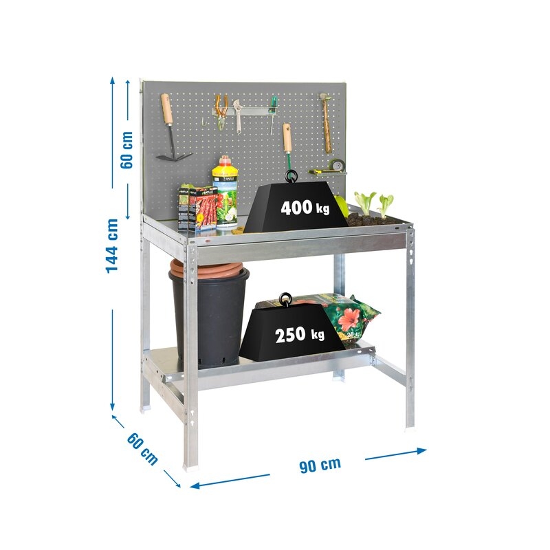 Banco trabajo 144x90x60cm Ga SIMONRACK