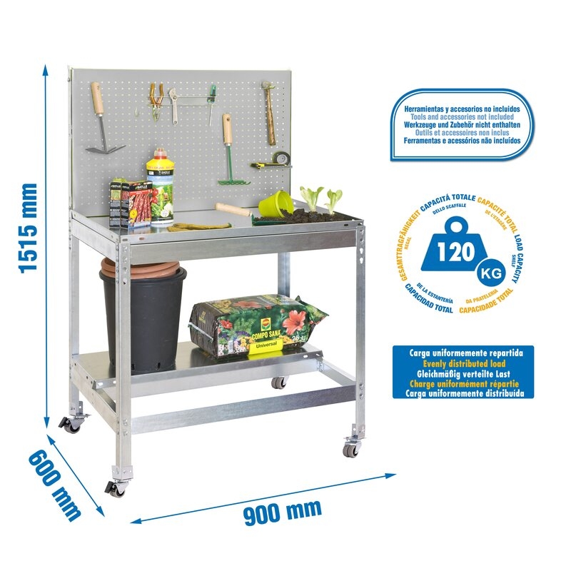 Est. ac inox 155,5x90x60cmGa SIMONRACK