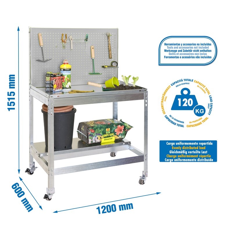 Est. ac inox 155,5x120x60cmGa SIMONRACK