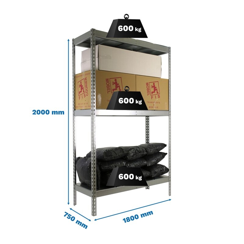 Estantería met200x180x75cm Gal SIMONRACK