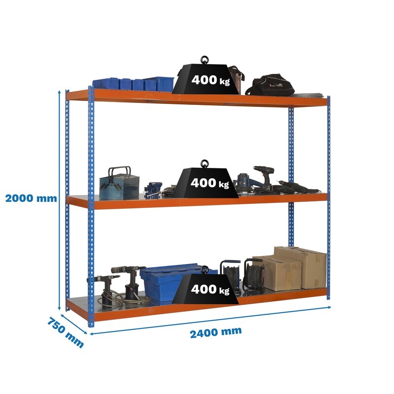 Estantería met200x240x75cm AzN SIMONRACK
