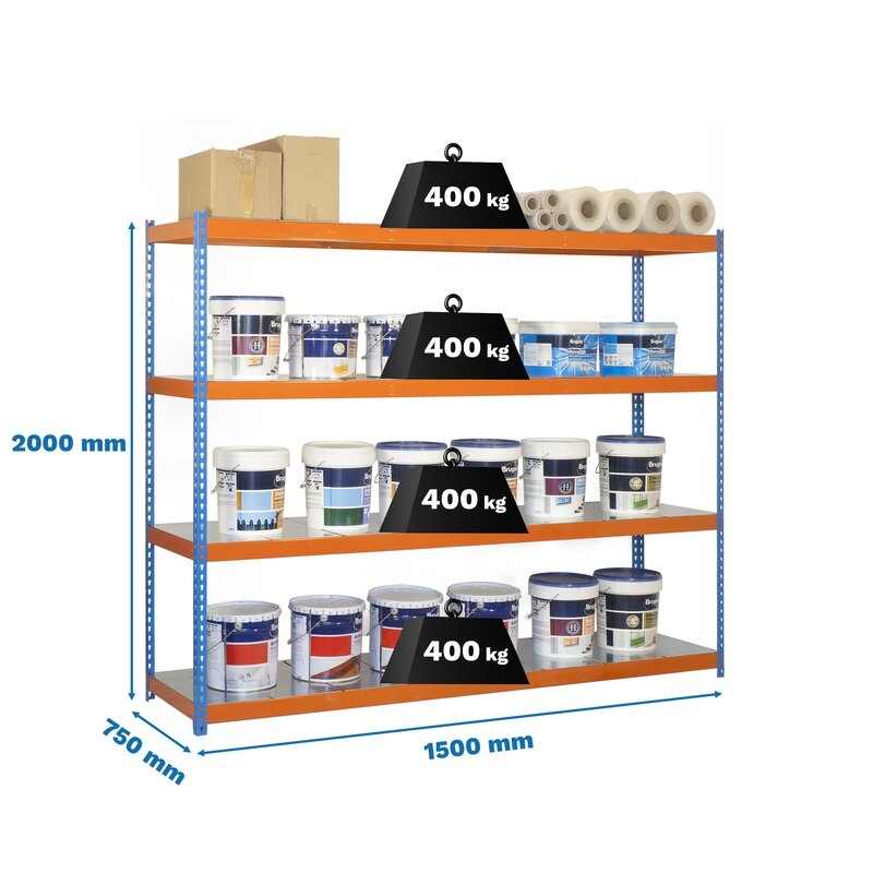 Estantería met200x150x75cm AzN SIMONRACK