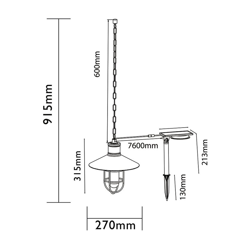 Aplique Solar LED Caledon Luxform