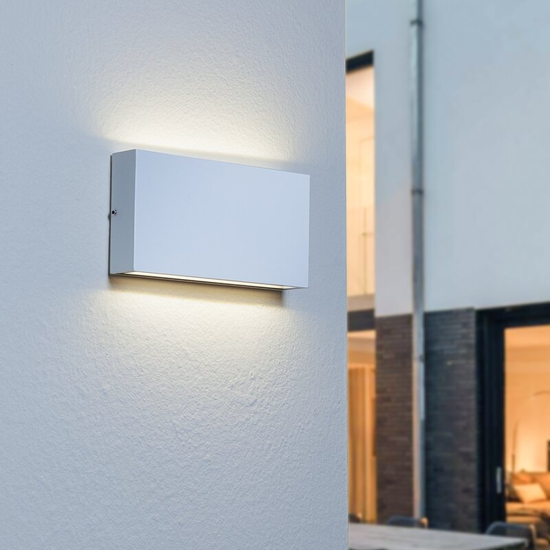 Aplique exterior Bern LED 12W 220V blanco Luxform