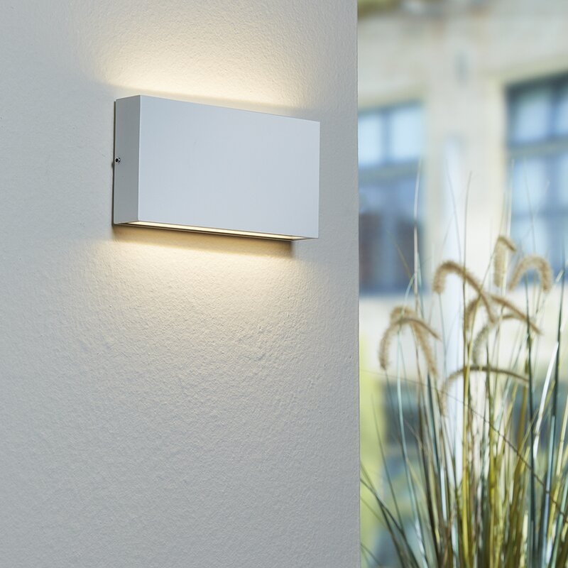 Aplique exterior Bern LED 12W 220V blanco Luxform