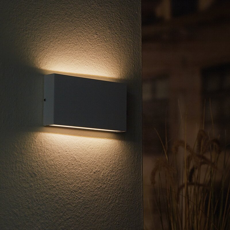 Aplique exterior Bern LED 12W 220V blanco Luxform