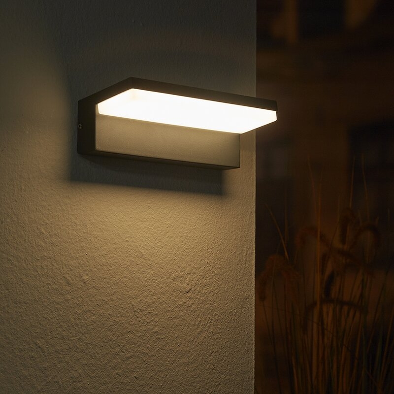 Aplique exterior Luzern LED 9W 220W negro Luxform