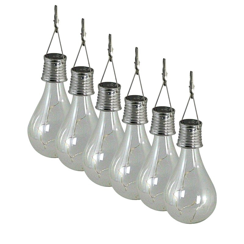 Kit 6 Unidades Bombilla Solar Cristal Luxform