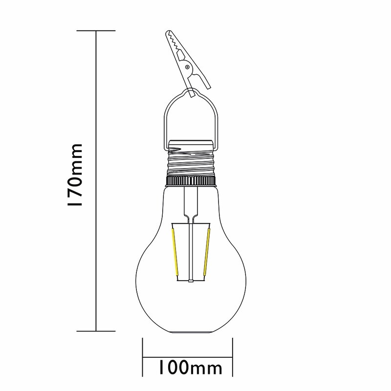 Kit 6 Unidades Bombilla Solar Cristal Filamento Luxform