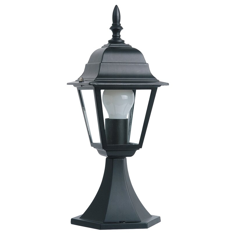 Farola Sobremuro Colorado Negro Luxform