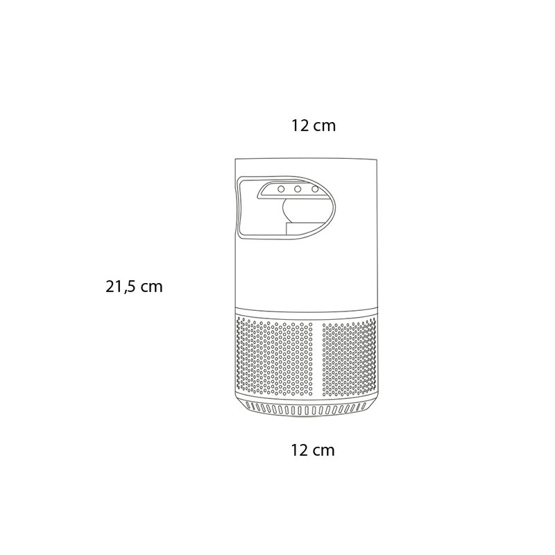 Atrapa mosquitos y otros insectos LED con ventilador Coati