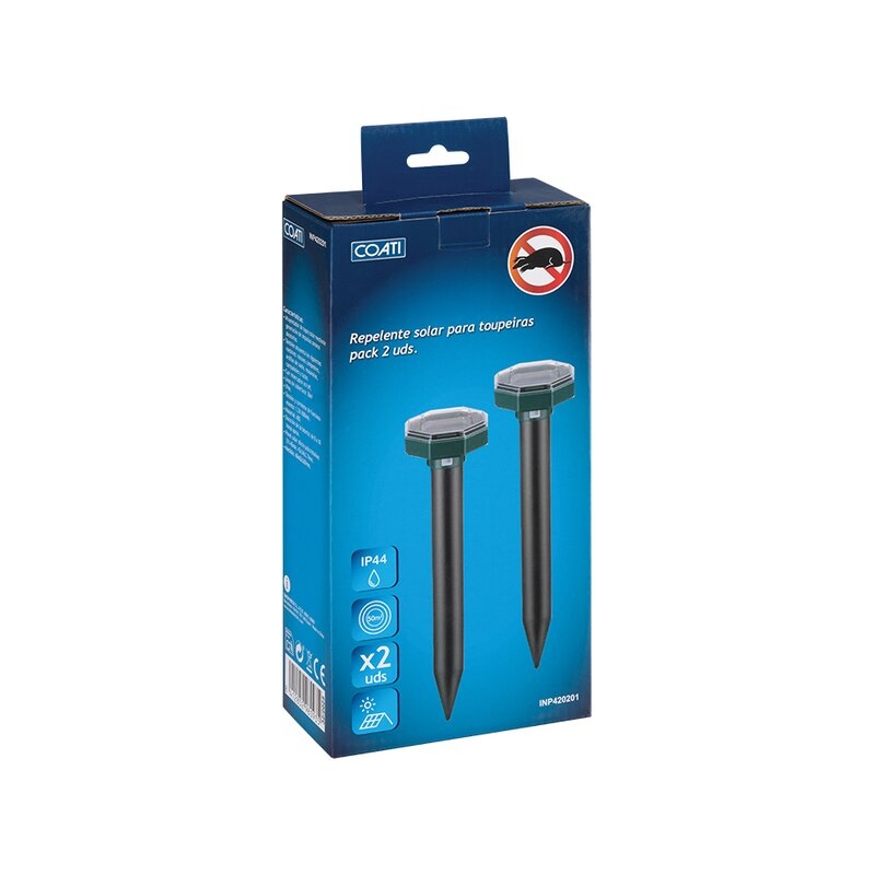 Pack 2 ahuyentadores solar topos Coati