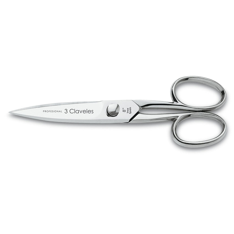 Tijera cocina dentada 3CLAVELES 20 cm