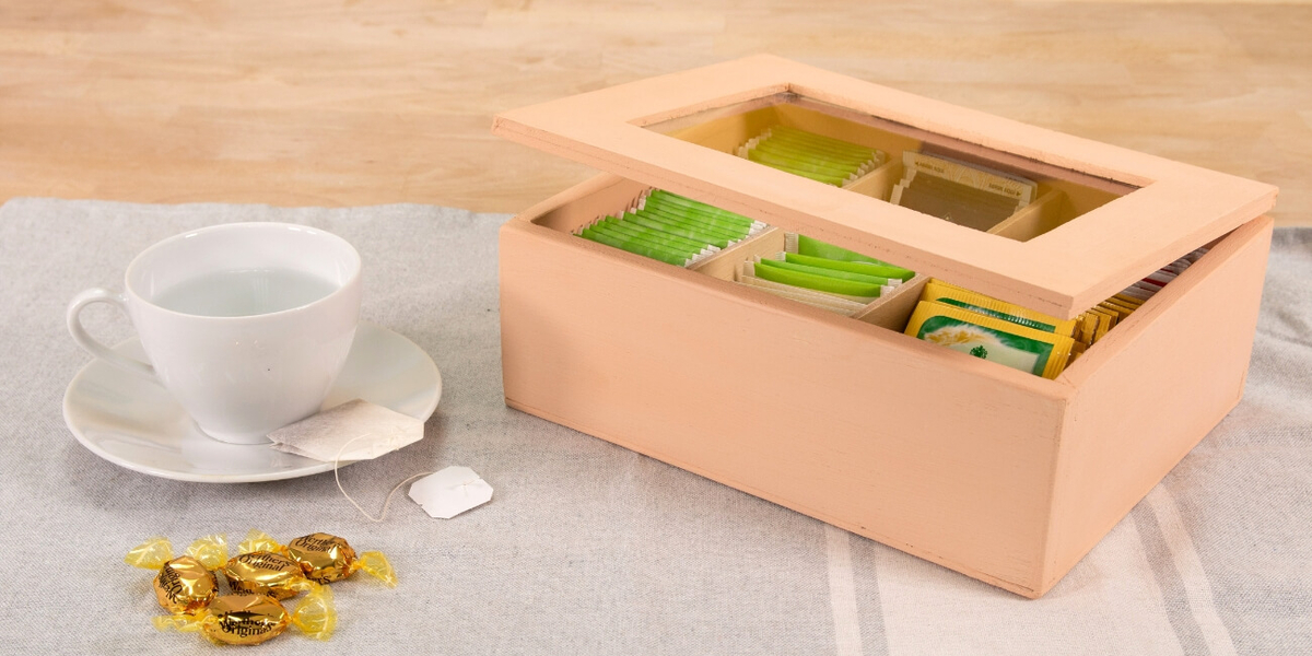 caja de madera casera
