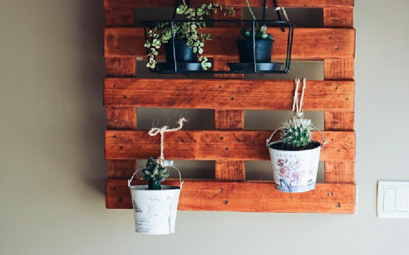 Colgador shop con palets