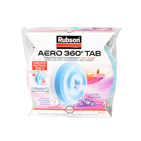 Recambio universal RUBSON Aero 360 para deshumidificador lavanda