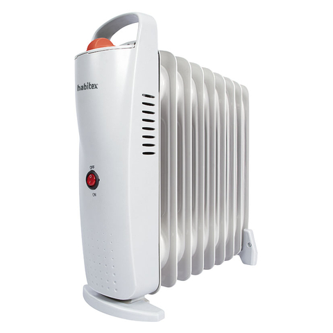 Selecline Mini radiador de aceite (producto económico alcampo), potencia  max: 450w, 5 elementos, termostato DF-450H1-5