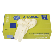 Guantes látex desechable JUBA 520 100 unidades