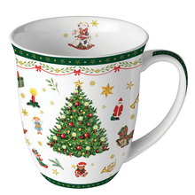 Mug porcelana navideño Serie Christ Evergreen