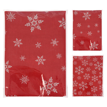 Mantel decorado navideño rojo